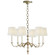 Channing Six Light Chandelier in Burnished Silver Leaf (268|TOB5119BSLL)