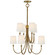Reed Eight Light Chandelier in Hand-Rubbed Antique Brass (268|TOB5010HABL)