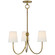 Reed Three Light Chandelier in Hand-Rubbed Antique Brass (268|TOB5009HABL)