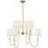 Vendome Eight Light Chandelier in Hand-Rubbed Antique Brass (268|TOB5008HABL)