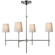 Bryant Four Light Chandelier in Hand-Rubbed Antique Brass (268|TOB5003HABL)