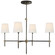 Bryant Four Light Chandelier in Bronze and Hand-Rubbed Antique Brass (268|TOB5003BZHABL)