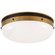 Hicks LED Flush Mount in Bronze and Hand-Rubbed Antique Brass (268|TOB4064BZHABWG)