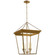 Cornice Four Light Lantern in Hand-Rubbed Antique Brass (268|SL5872HAB)