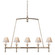 Classic Five Light Linear Chandelier in Polished Nickel (268|SL5811PNL)