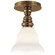 Boston One Light Flush Mount in Hand-Rubbed Antique Brass (268|SL5001HABSLEGWG)