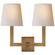 Square Tube Two Light Wall Sconce in Hand-Rubbed Antique Brass (268|SL2820HABNP)