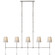 Camille Five Light Linear Chandelier in Bronze (268|SK5055BZL)