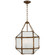Morris Three Light Lantern in Gilded Iron (268|SK5008GIFG)