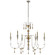 Michele Six Light Chandelier in French Gild Silver and Gold (268|SK5004FG)