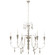 Michele Six Light Chandelier in Belgian White (268|SK5004BW)