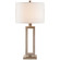 Mod One Light Table Lamp in Burnished Silver Leaf (268|SK3208BSLL)