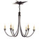 Venetian Six Light Chandelier in Bronze (268|SC5001BZ)