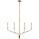 Belfair LED Linear Chandelier in Gilded Iron (268|S5750GI)