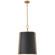 Hastings Three Light Pendant in Hand-Rubbed Antique Brass (268|S5647HABBLK)