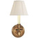 French Library2 One Light Wall Sconce in Hand-Rubbed Antique Brass (268|S2110HABL) French Library2 One Light Wall Sconce in Hand-Rubbed Antique Brass (268|S2110HABL)