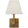 Architectural One Light Wall Sconce in Hand-Rubbed Antique Brass (268|S20HABLS)