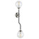 Bistro Two Light Wall Sconce in Polished Nickel (268|S2022PNCG)