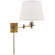 Swing Arm Sconce One Light Swing Arm Wall Lamp in Hand-Rubbed Antique Brass (268|S2000HABS)