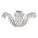 Calais Six Light Semi Flush Mount in Burnished Silver Leaf (268|NW4051BSLCG)
