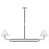Rigby LED Chandelier in Polished Nickel and Ebony (268|MF5059PNEBL)