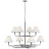 Rigby LED Chandelier in Polished Nickel and Ebony (268|MF5057PNEBL)