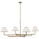 Rigby LED Chandelier in Soft Brass and Natural Oak (268|MF5055SBNOL)