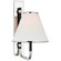 Rigby LED Wall Sconce in Polished Nickel and Ebony (268|MF2055PNEBL)