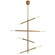 Rousseau LED Chandelier in Antique-Burnished Brass (268|KW5593ABEC)