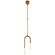 Rousseau LED Pendant in Antique-Burnished Brass (268|KW5590ABEC)