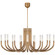 Rousseau LED Chandelier in Antique-Burnished Brass (268|KW5585ABSG)