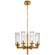 Liaison Eight Light Chandelier in Antique-Burnished Brass (268|KW5200ABCG)