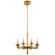 Liaison Eight Light Chandelier in Antique-Burnished Brass (268|KW5200AB)