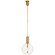 Nye LED Pendant in Antique-Burnished Brass (268|KW5131AB)