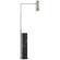 Alma LED Floor Lamp in Polished Nickel and Black Marble (268|KW1611PNBM)