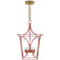 Cavanagh Four Light Lantern in Coral and Gild (268|KS5144CRLG)