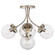 Prescott Four Light Semi Flush Mount in Polished Nickel (268|KS4407PNCG)