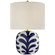 Parkwood One Light Table Lamp in New White and Cobalt (268|KS3618NWTCBL)