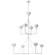 Alberto Eight Light Chandelier in Plaster White (268|JN5006PW)
