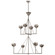 Alberto Eight Light Chandelier in Burnished Silver Leaf (268|JN5006BSL)