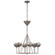 Alberto Six Light Chandelier in Burnished Silver Leaf (268|JN5003BSL)