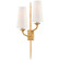 Iberia Two Light Wall Sconce in Antique Gold Leaf (268|JN2077AGLL)