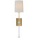 Lucia One Light Wall Sconce in Gild and Crystal (268|JN2051GCGL)