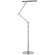 Heron LED Floor Lamp in Polished Nickel and Matte Black (268|IKF1506PNBLK)