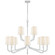 Reagan 12 Light Chandelier in Polished Nickel and Crystal (268|CHC5904PNCGL)