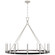 Darlana5 LED Chandelier in Polished Nickel and Black Rattan (268|CHC5874PNBRT)