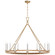 Darlana Wrapped LED Chandelier in Antique-Burnished Brass and Natural Rattan (268|CHC5874ABNRT)