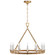 Darlana Wrapped LED Chandelier in Antique-Burnished Brass and Natural Rattan (268|CHC5872ABNRT)