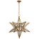 Moravian Star One Light Lantern in Gilded Iron (268|CHC5212GIAM)