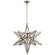 Moravian Star One Light Lantern in Burnished Silver Leaf (268|CHC5212BSLAM)